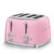 SMEG Tostapane 4x4 - Rosa